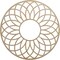 Ekena Millwork Cannes Wood Fretwork Pierced Ceiling Medallion, Birch, 32"OD x 11"ID x 3/8"T CMWP32X32X0375CNBI - alternate 1